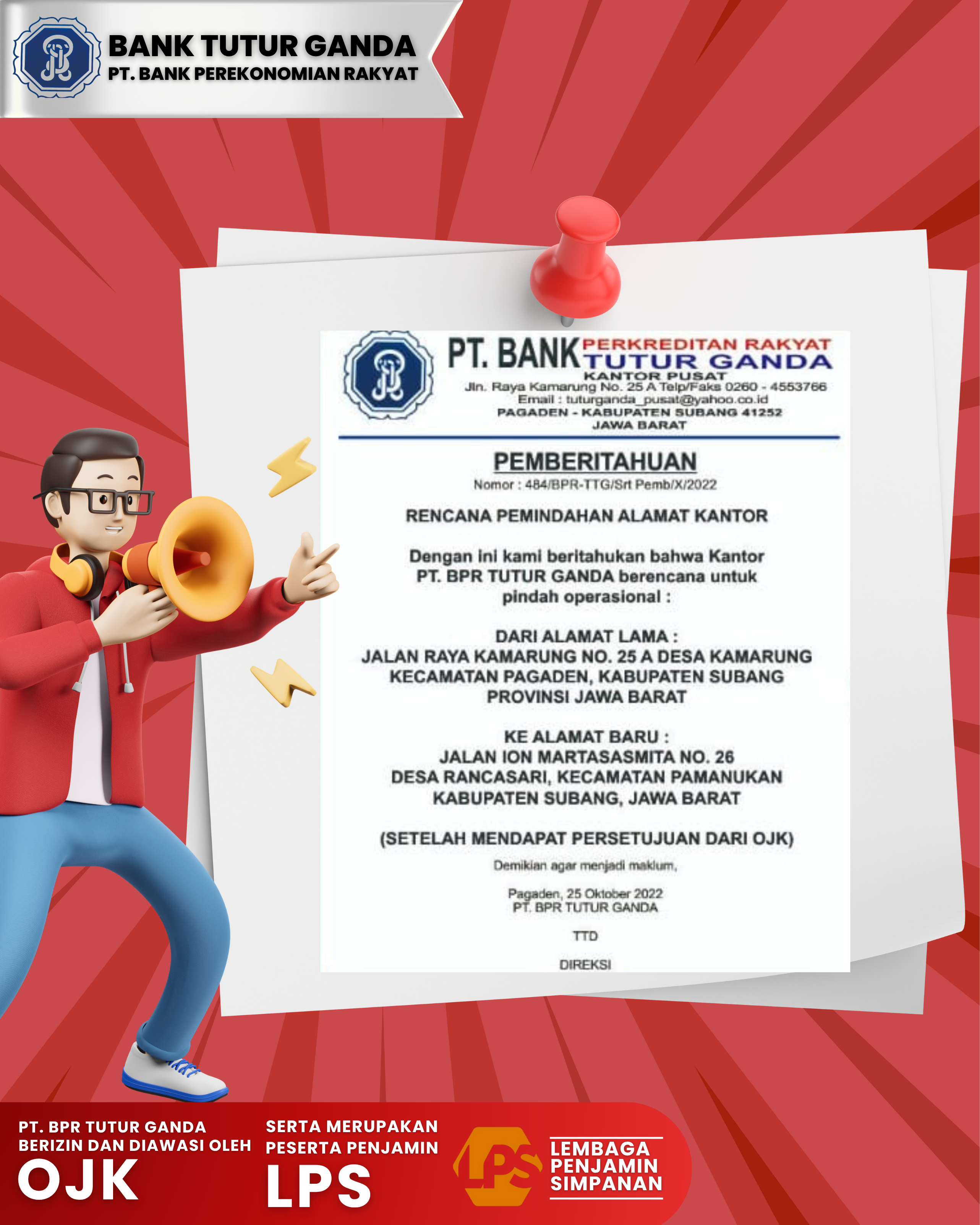 RENCANA PEMINDAHAAN ALAMAT KANTOR